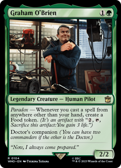 Graham O'Brien (104) FOIL Doctor Who NM Creature Rare MAGIC MTG CARD ABUGames - Image 1