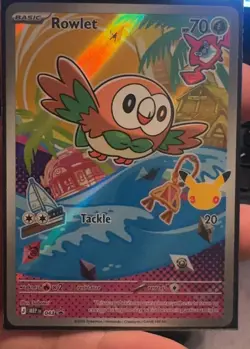 Rowlet 043 Promo Holo NM Pokemon Card ME Mega Evolution Promo - Image 1