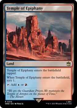 Temple of Epiphany (316) FOIL Doctor Who NM Land Rare MAGIC MTG CARD ABUGames - Image 1