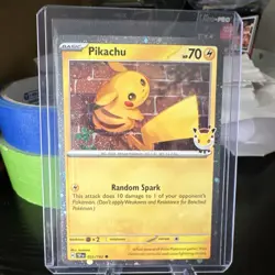 Pokemon Pikachu Promo Cosmo Holo 051/162 Miscellaneous Cards - Image 1