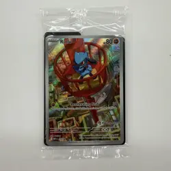 Pokemon TCG Mega Evolution Riolu Promo Card Pokemon Center Stamped Sealed - Image 1