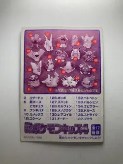 Persian No.111 Pokemon kids mini card Bandai 1998 very rare Japanese F/S - Image 5