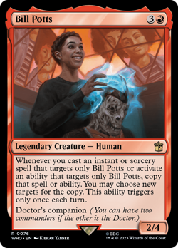 Bill Potts (76) FOIL Doctor Who NM Creature Rare MAGIC GATHERING CARD ABUGames - Image 1