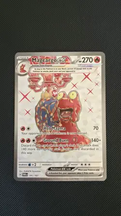 Pokemon TCG Magcargo Scarlet & Violet Twilight Masquerade Holo Card 191/167 NM - Image 1