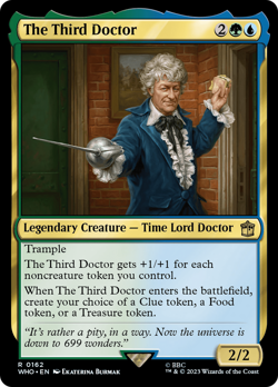 The Third Doctor (162) FOIL Doctor Who NM Creature Rare MAGIC MTG CARD ABUGames - Image 1