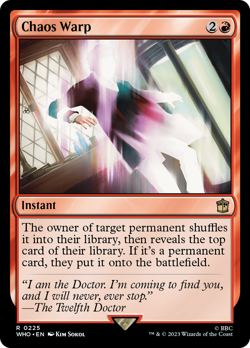 Chaos Warp (225) FOIL Doctor Who NM Instant Rare MAGIC GATHERING CARD ABUGames - Image 1