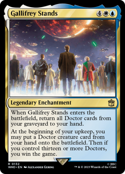 Gallifrey Stands (132) FOIL Doctor Who NM Enchantment Rare MAGIC CARD ABUGames - Image 1