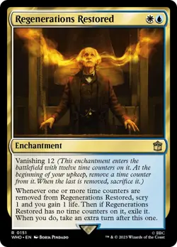 Regenerations Restored (151) FOIL Doctor Who NM Enchantment Rare CARD ABUGames - Image 1