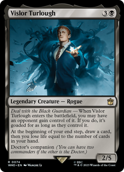 Vislor Turlough (74) FOIL Doctor Who NM Creature Rare MAGIC MTG CARD ABUGames - Image 1