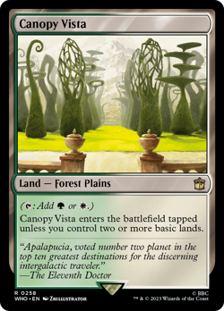 Canopy Vista (258) FOIL Doctor Who PLD Land Rare MAGIC GATHERING CARD ABUGames - Image 1
