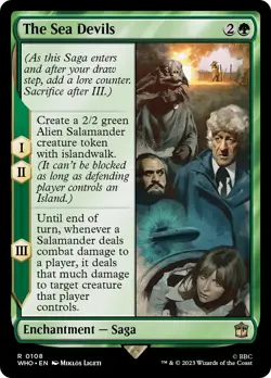 The Sea Devils (108) FOIL Doctor Who NM Enchantment Rare MAGIC MTG CARD ABUGames - Image 1