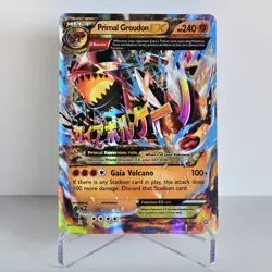 Primal Groudon EX (Omega) 86/160 XY - Primal Clash Holo MP Mega Pokemon Card - Image 1