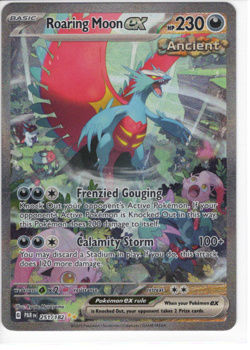 Roaring Moon ex 251/182 SV04: Paradox Rift Holo TCG CARD NM Condition - Image 2