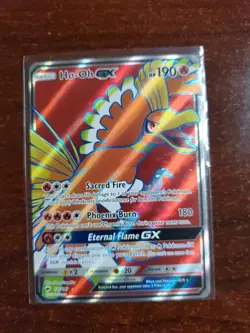 Pokemon TCG Ho-Oh GX Full Art Ultra Rare Card 131/147 Burning Shadows 2017 - Image 1
