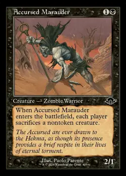 1 x Accursed Marauder - Foil - Retro Frame - Modern Horizons 3 - NM-Mint - MTG - Image 1