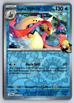 CYNTHIA'S MILOTIC 053/182 UNCOMMON DESTINED RIVALS POKEMON REVERSE HOLO NM - Image 1