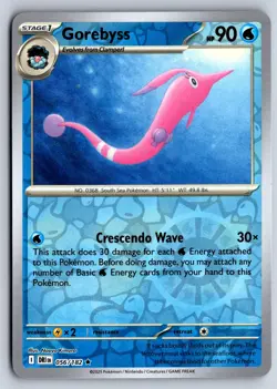 GOREBYSS 056/182 RARE DESTINED RIVALS POKEMON REVERSE HOLO NM - Image 1