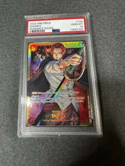 2022 One Piece OP01-120 Shanks SEC PSA 10 Romance Dawn English - Image 1