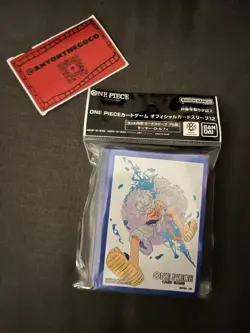 One Piece TCG Official Bandai Sleeve Luffy Gear 5 Nika 70-Sleeves - Image 1