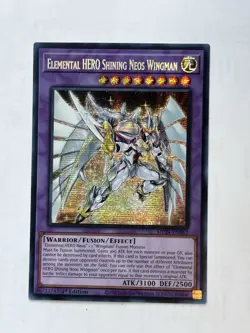 YUGIOH! Elemental HERO Shining Neos Wingman MP24-EN062 Prismatic Secret 1st NM - Image 1