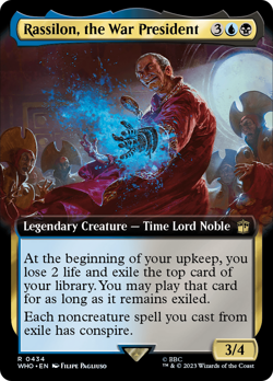 Rassilon, the War President (Extended Art) Doctor Who NM Rare CARD ABUGames - Image 1