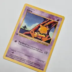 Near Mint | 1st Edition Base Set Shadowless | Abra 43/102 | Pokemon Card - Image 5