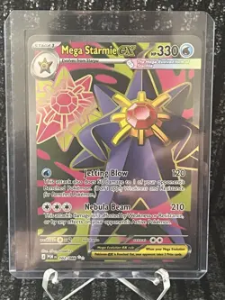 Mega Starmie EX 102/088 Perfect Order Pokemon Card - Image 1