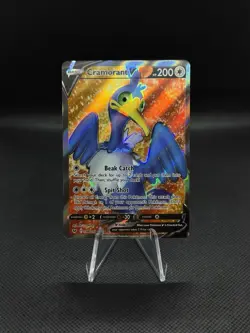 198/202 Cramorant V Sword & Shield Base Set Pokemon Card TCG Full Art Genuine - Image 1
