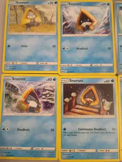 8 Snorunt Pokemon Cards Mixed Lot Cute ❄ 🥳 All Different Collection. - Image 2