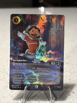 Disney Lorcana TCG Lilo Best Explorer Ever Enchanted Card 238/204 - NM - Image 1