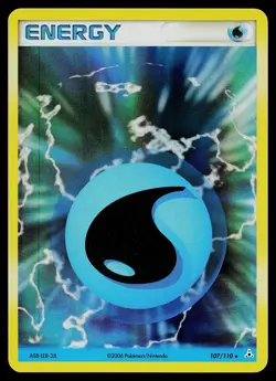 Pokemon Card - Water Energy Holon Phantoms 107/110 Holo Rare - Image 1