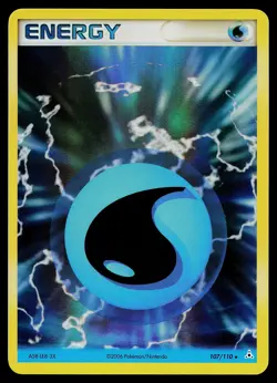 Pokemon Card - Water Energy Holon Phantoms 107/110 Holo Rare - Image 1