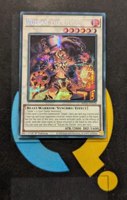 MP25-EN134 Vulcan the Divine Prismatic Secret Rare 1st Edition YuGiOh - Image 1
