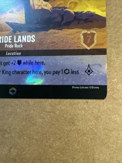 Disney Lorcana Into the Inklands Pride Lands 207/204 Enchanted Location NM - Image 5