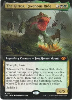 MTG: Outlaws of Thunder Junction: Extended Art The Gitrog, Ravenous Ride: LP Con - Image 1