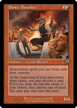Party Thrasher Retro Frame Modern Horizons 3 NM MTG - Image 1