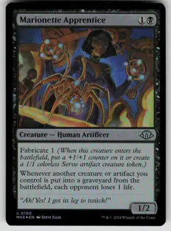 Marionette Apprentice Foil Uncommon Modern Horizons 3 100 MTG Near Mint 2024 - Image 1