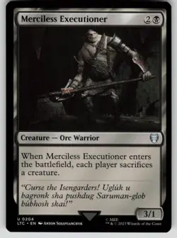 Merciless Executioner Commander: The Lord of the Rings 204 MTG NM - Image 1