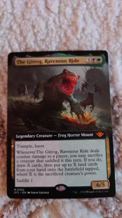 MTG The Gitrog, Ravenous Ride - Extended Art M Outlaws of Thunder Junction NM - Image 1