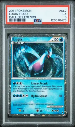 2011 POKEMON CALL OF LEGENDS #SL7 LUGIA-HOLO PSA 5 - Image 1