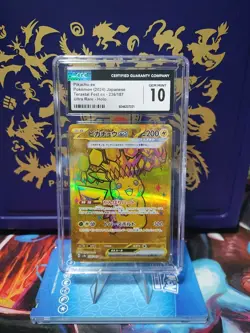 Pokemon Pikachu ex 2024 Terastal Festival ex Ultra Rare Gold Holo 236/187 CGC 10 - Image 1
