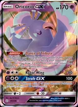 Oricorio GX 95/236 Holo - Pokemon SM - Cosmic Eclipse - NM - Image 1