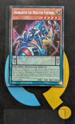 MP25-EN084 Disablaster the Negation Fortress Prismatic Secret Rare 1st Ed YuGiOh - Image 1