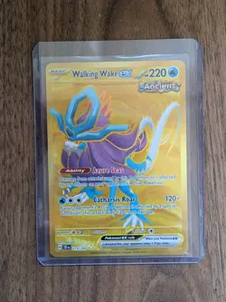 Pokemon TCG: Walking Wake ex 215/162 Temporal Forces Gold Hyper Rare - Image 1