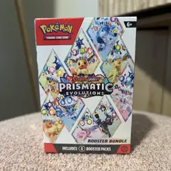 Pokemon Scarlet & Violet Prismatic Evolutions Booster Box (6 Packs), Sealed - Image 1