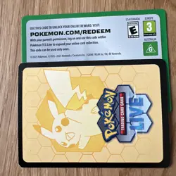 NEW Pokemon Live Online Booster Code Team Rockets Mewtwo ex League Battle Deck - Image 1
