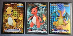 CHARMANDER X CHARMELEON X CHARIZARD LOT - POKEMON KANTO CREALASER RARE TCG HOLO - Image 1