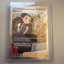 Roxanne GG66/GG70 Ultra Rare Crown Zenith: Galarian Gallery Pokemon TCG NM - Image 1