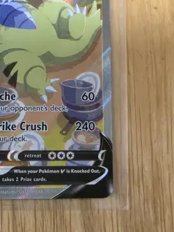 Pokemon TCG Tyranitar V Full Art Holo Alternate Art Battle Styles 155/163 NM - Image 4