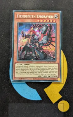 MP25-EN081 Fiendsmith Engraver Prismatic Secret Rare 1st Edition YuGiOh - Image 1